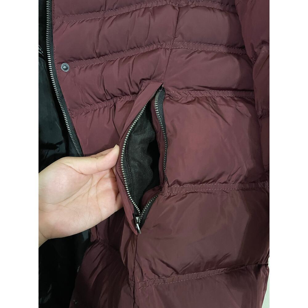 ELORA Women's Burgundy Puffer Coat 2X - Picture 10 of 11